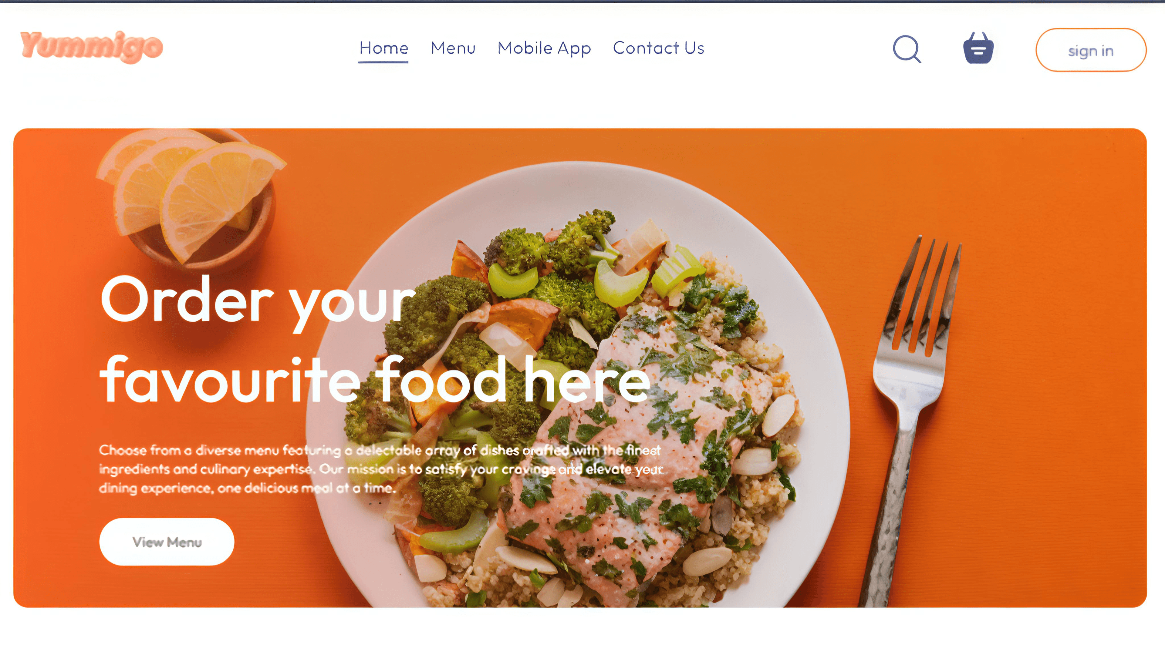 Yummigo Food Delivery App screenshot