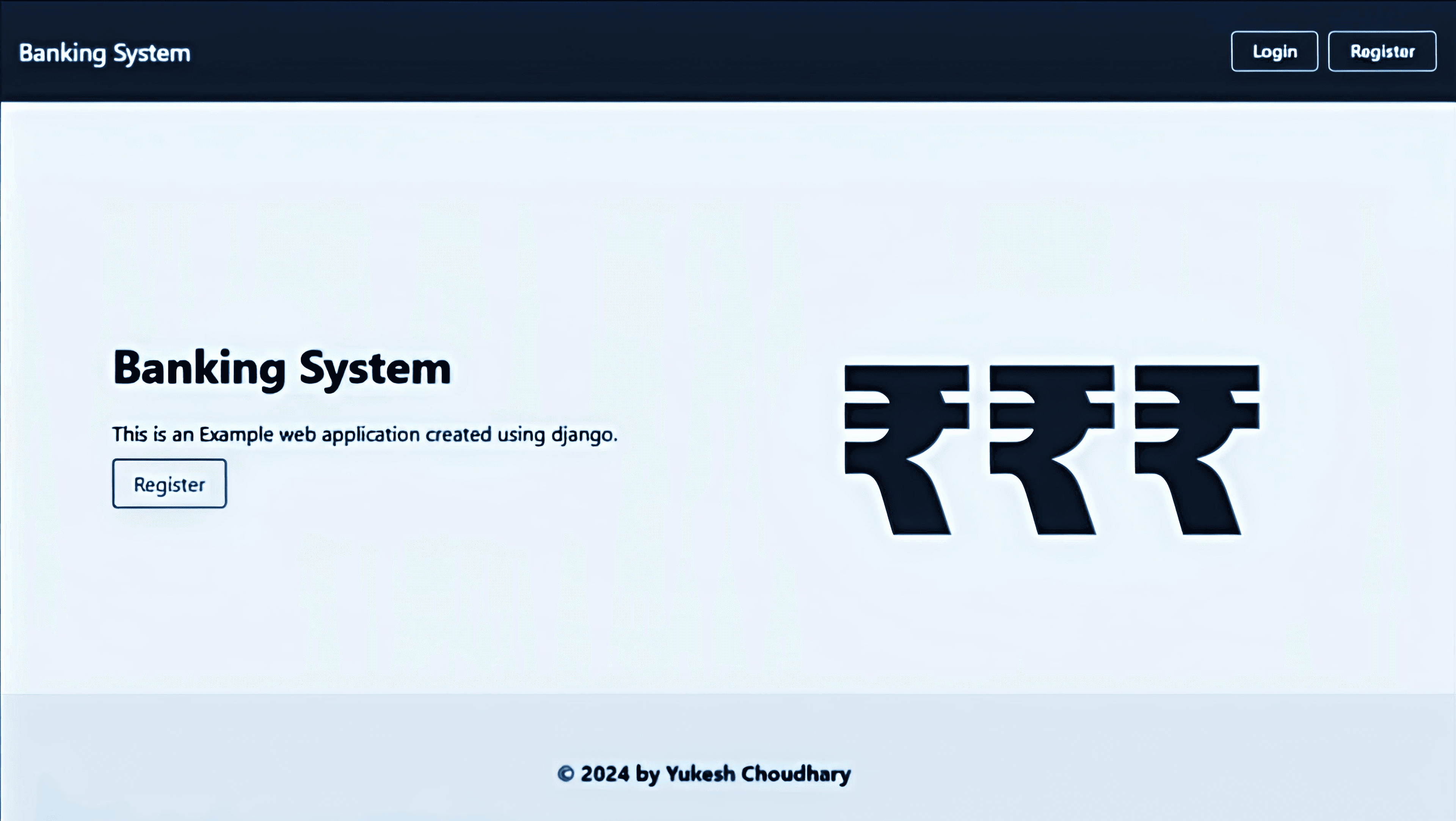 Banking System screenshot